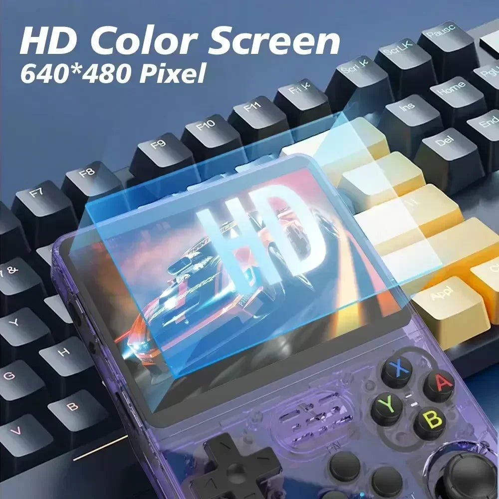 R36S Retro Handheld Console 3 5 Inch IPS Screen 64GB 128GB 256GB Portable Gaming Device with Built in Games