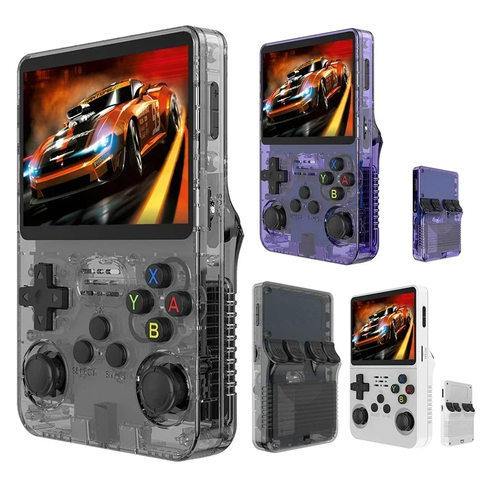 Linux System Open Source R36S Retro Handheld Video Game Console 3 5 Inch IPS Screen Portable Pocket Video Player 64GB 128GB Game