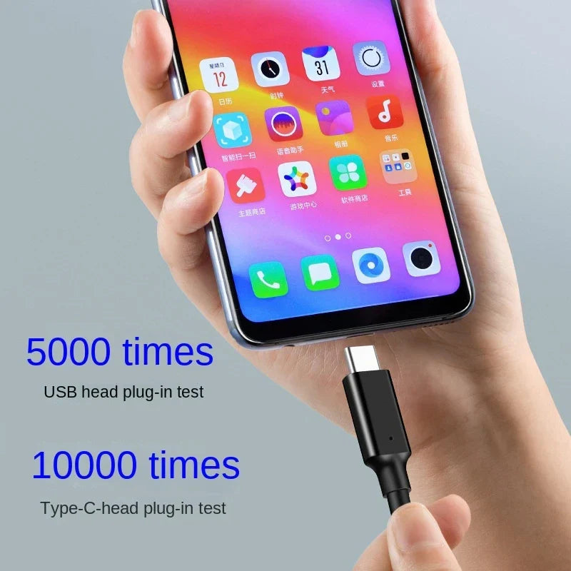 USB 3.2 10Gbps Type C Cable USB A to Type-C 3.2 Gen2 Cable Data Transfer USB C SSD Hard Disk Cable 3A 60W QC 3.0 Fast Charging