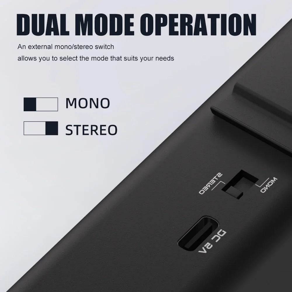Headphone Amplifier G-MARK P3 Personal In-Ear Monitor Amplifier Stereo/Mono For Musicians DJ Stage Built-in Lithium Battery