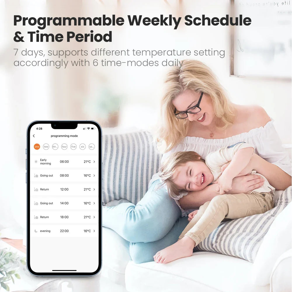 AVATTO ZigBee Thermostat Radiator Actuator Smart TRV Thermostatic Valve Temperature Controller Support Tuya Alexa Google Home