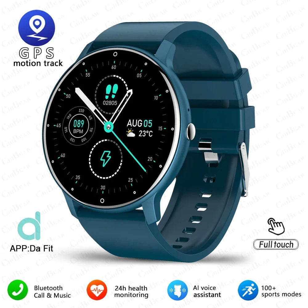 2026 New Ultra-Slim Smart Watch Men 100+ Sports Modes Heart Rate Monitoring AI Voice Assistant Bluetooth Call Smartwatches
