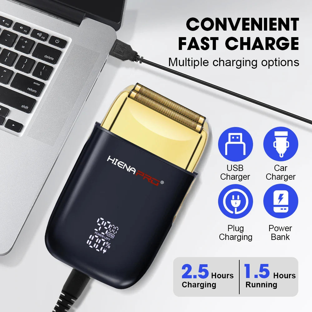 HIENA Hair cutting machine Hair clipperRechargeable Pro Electric Shaver For Men Hair Beard Electric home appliance Christmas