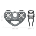 Cable Trolley Caving Trolley Pulley Trolley Lixada 30kN Cable Trolley Pulley with Ball Bearing Climbing Caving Aloft Work