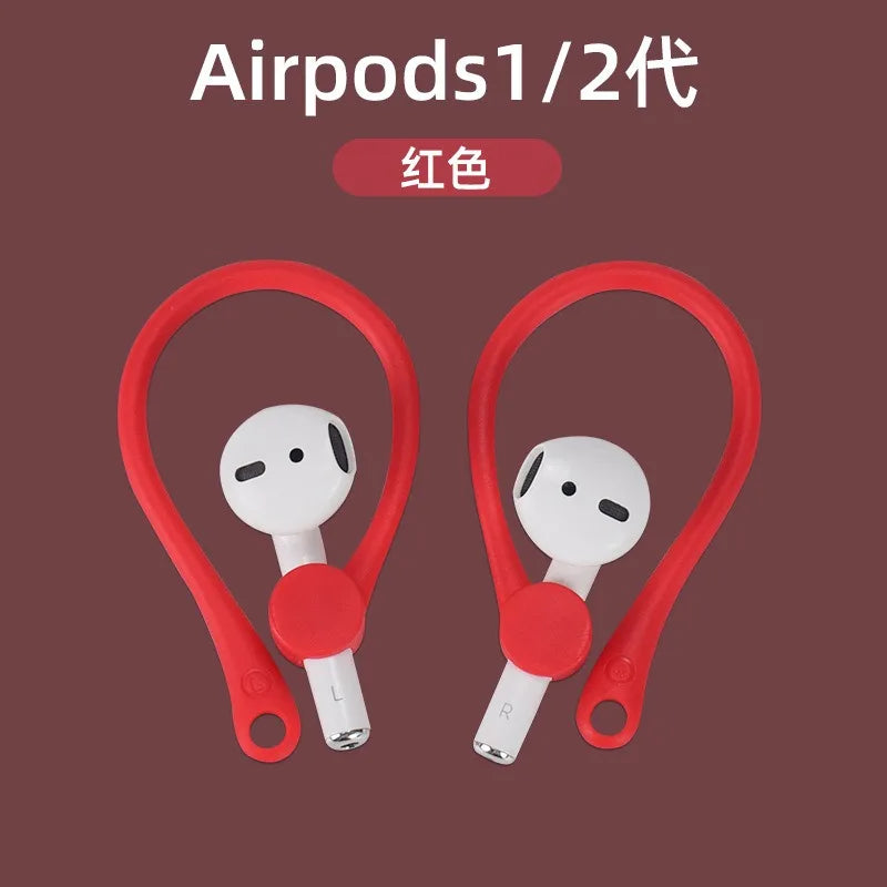 Anti-Lost Sport Silicone Earhooks Ear Holder Stand for Airpods 1 2  Bluetooth Earphone Earbuds Cover for Running Jogging Cycling