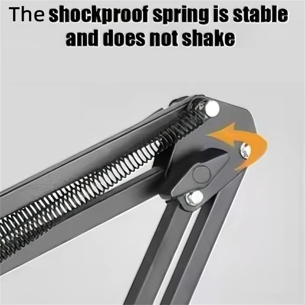 BSLIUFANG Professional Flexible Scissor Arm Microphone Stand – Adjustable Desktop Boom Holder for Podcast/Streaming/Youtube