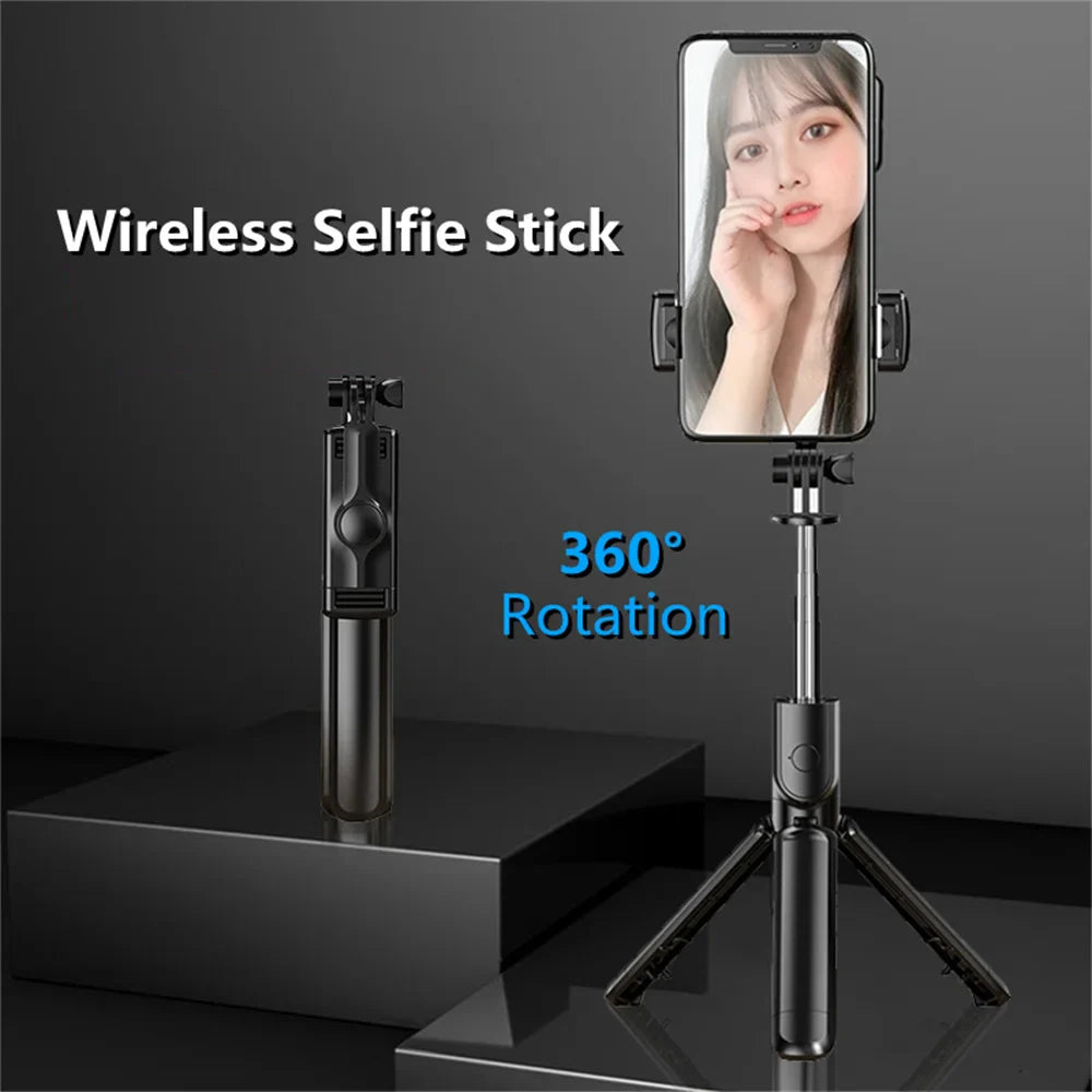 BSLIUFANG Wireless Bluetooth Selfie Stick tripod monopod stand Phone holder for Outdoor travel 3 IN 1