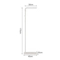 Cream Minimalist Floor Coat Rack Entryway Standing Coat Stand Multifunctional Bedroom Clothes Hanger Shelf Organizer Furniture