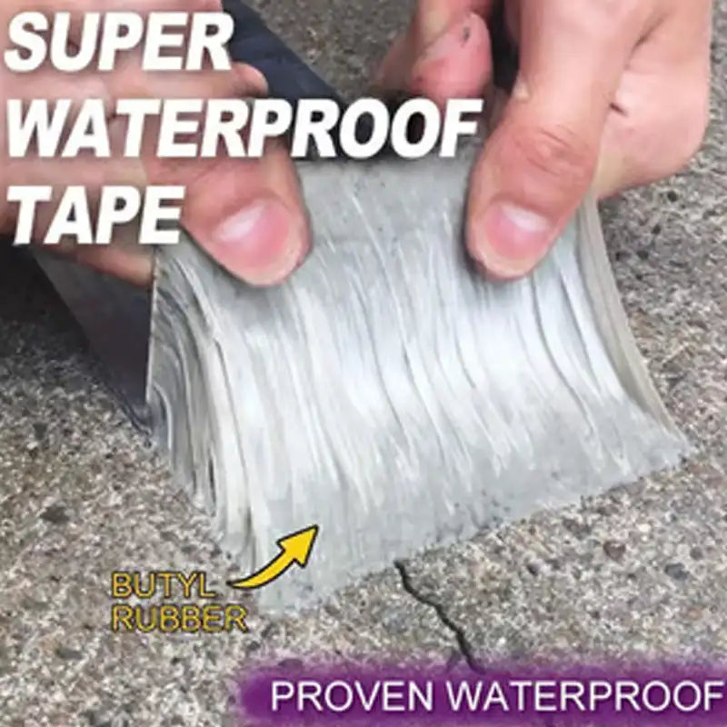 Waterproof Leak Repair Tape High Temperature Resistant Self-adhesive Aluminum Foil Butyl Tape Wall Repair Sealant Patching Tape