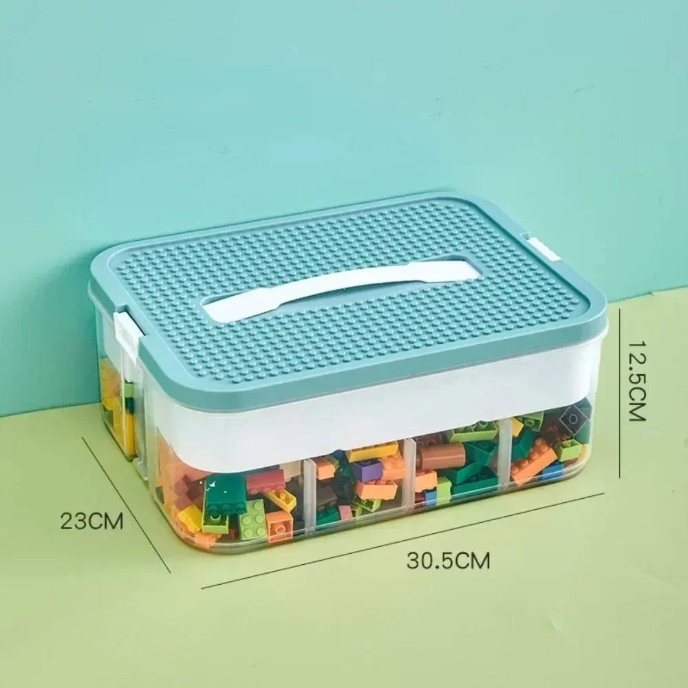 Stackable Classified Storage Box (NEW) - Transparent Dustproof Moisture-Proof Plastic | Perfect for Kids Lego Building Blocks
