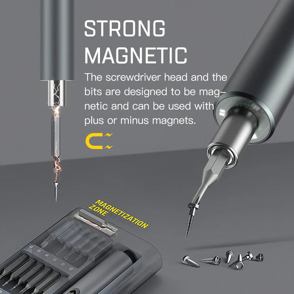 51 in 1 Mini Electric Screwdriver Set Precision Rechargeable Wireless Cordless Kit Magnetic Power Tool Bit for Xiaomi Phone Pen