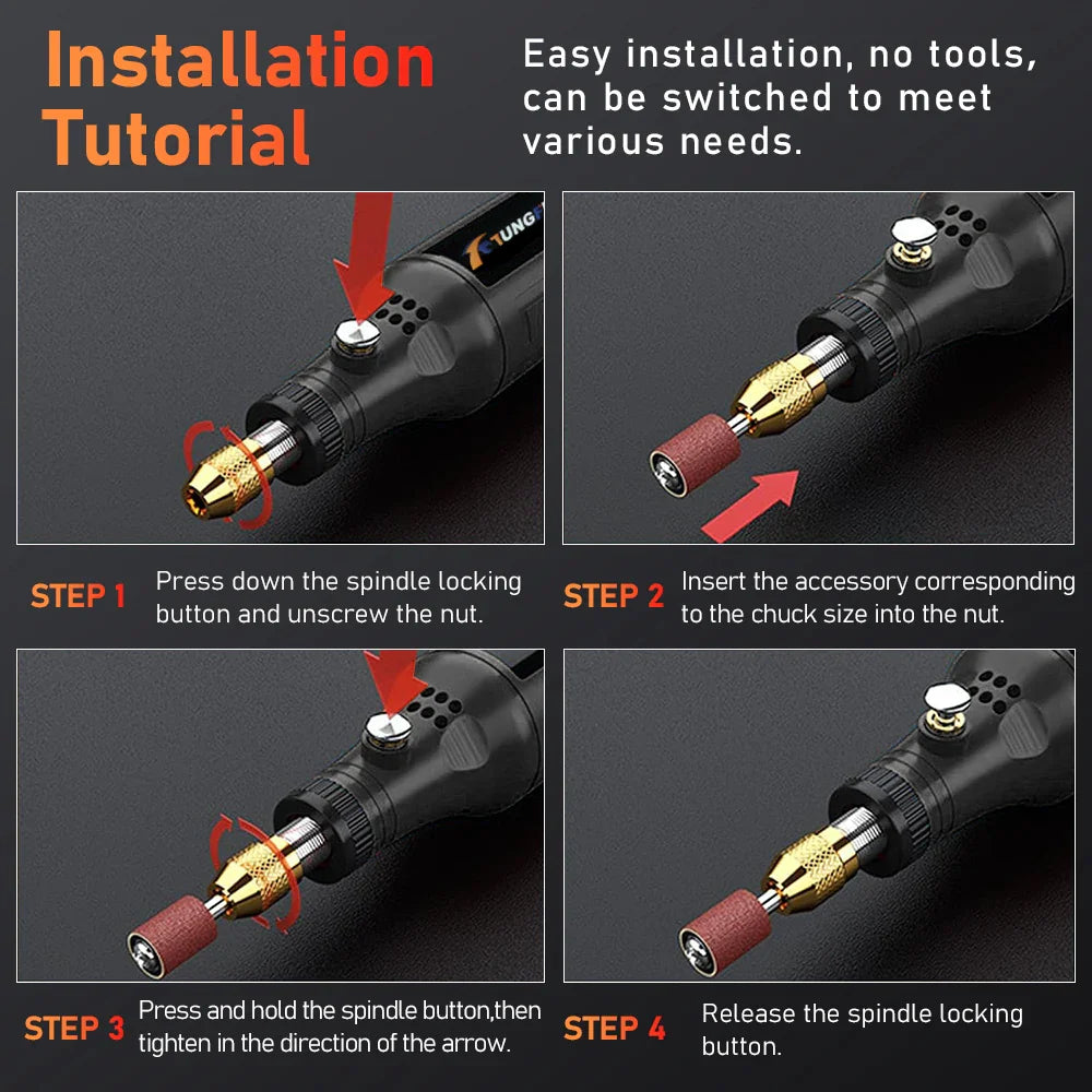 3.7V Mini Cordless Rotary Tools Electric Drill Woodworking Electric Engraving Pen for Jade Jewelry Wood Carving Nail Art