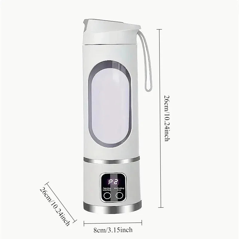 Blender Juicer Portable Electric Juicer 450ml 8 Blades Travel Juicer Machine Rechargeable Shakes Smoothie Blenders Fresh Juice