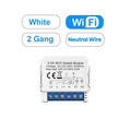 AVATTO WiFi 1/2/3/4 Gang Mini Smart Switch DIY Light Switches Module 2-Way Control Works With Smart Tuya Alexa Alice Google Home