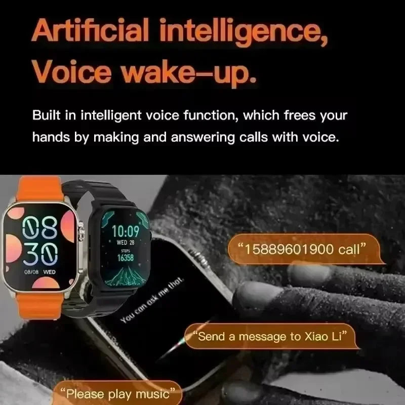 7 in 1 Strap Smart Watch Support Magnetic Charging Bluetooth Calling Health & Fitness Tra DIY Watch Faces for men women