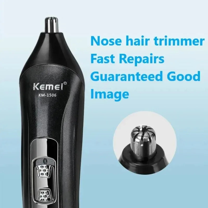 Kemei Electric Rechargeable Nose Professional Shaving Machine KM-1506 3 in 1 Electric Shaver USB Charging Hair trimmer