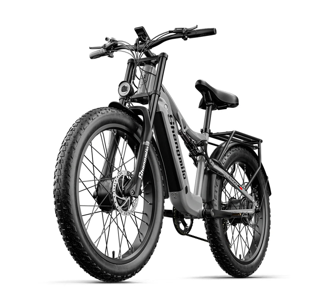 Shengmilo S600 Adult 1000W*2 E-bike Men's E-Mountain ebike with Two Motor, 48V840WH Battery,26" Fat Tire Electric Bike