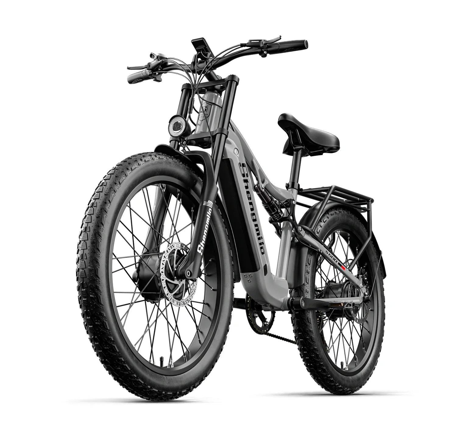 Shengmilo S600 Adult 1000W*2 E-bike Men's E-Mountain ebike with Two Motor, 48V840WH Battery,26" Fat Tire Electric Bike