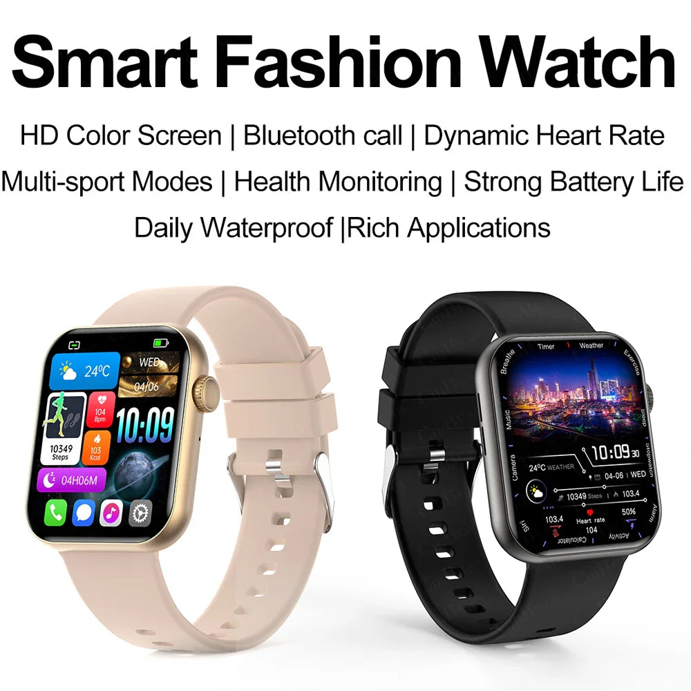 2025 New Sports Smart Watch Men Full Touch Screen Heart Rate Bluetooth Call 1.9 inch AI Voice IP68 Waterproof Smartwatch Women