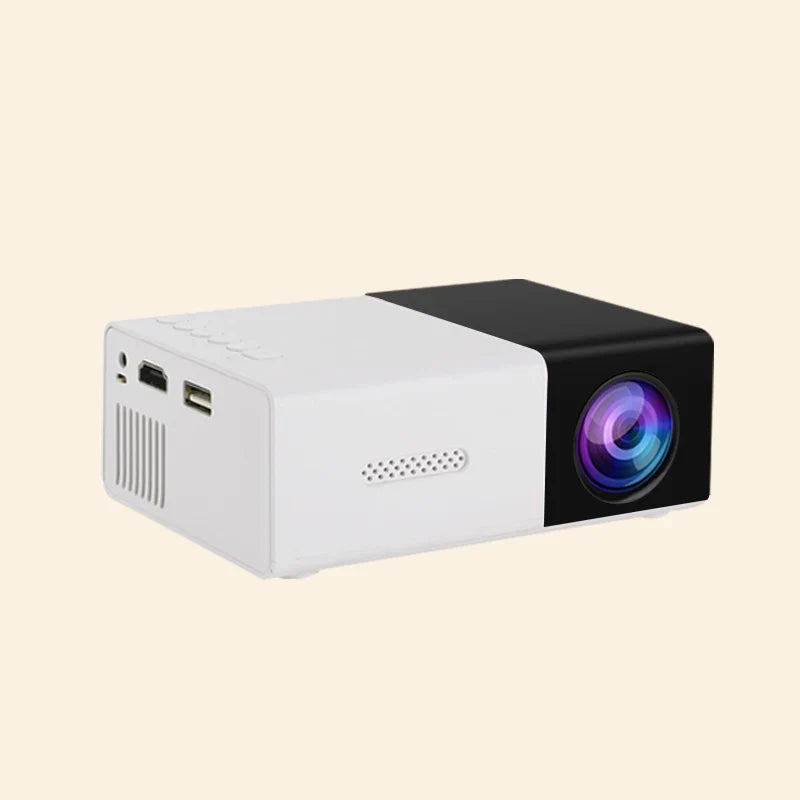 YG300 high-definition projector, home theater grade non occupancy projector, supports HDMI and USB connection for use