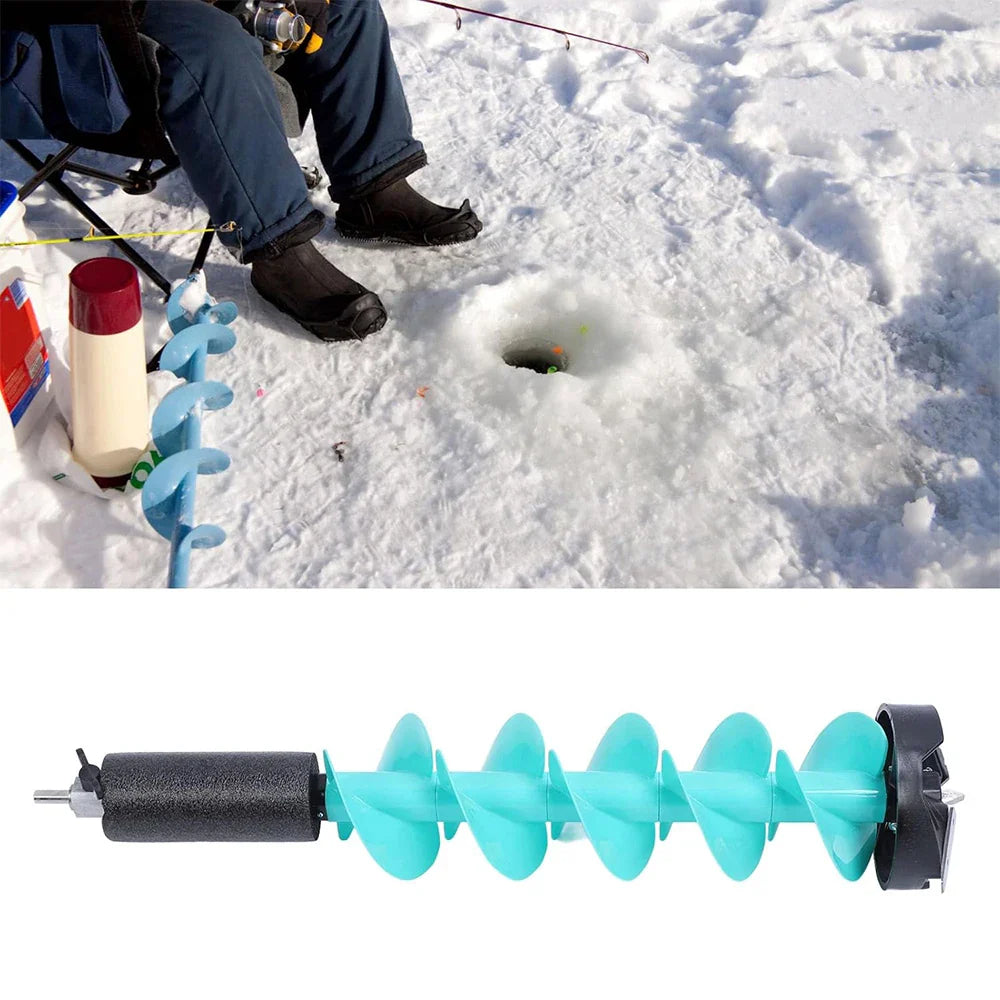 6in Electric Ice Auger Kit Incisive Blades Impact Resistant Ice Drill Auger with Positioner for Fishing Emergency