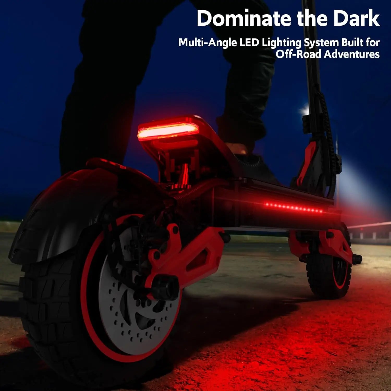 1600W Motor Adult J15 Electric Scooter Top Speed 32MPH, 48V18AH, 11-inch Off-Road Tires Sport Folding eScooter With Seat
