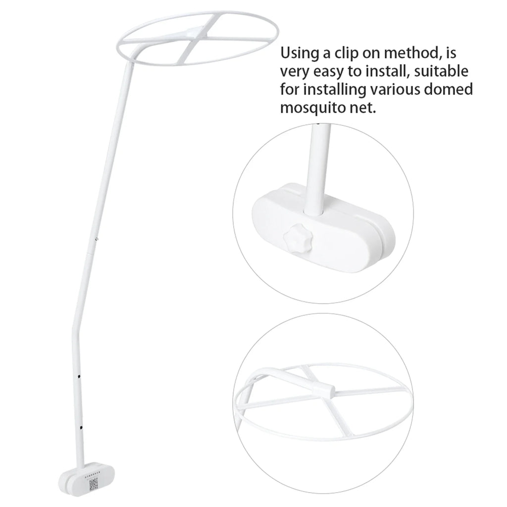 Mosquito Net Stand Holder Set Adjustable Clip On Crib Canopy Holder Rack Mosquito Net Accessories