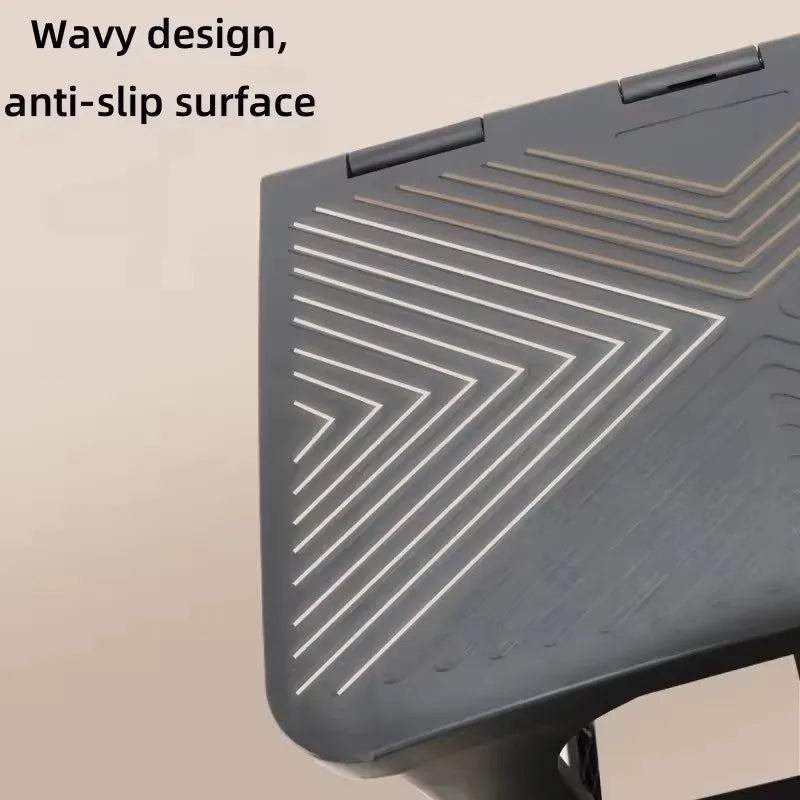 Household Two-Step Plastic Climbing Stool Step Height Stool Multifunctional Foldable Chair Car Wash Stool Stable And Non Slip