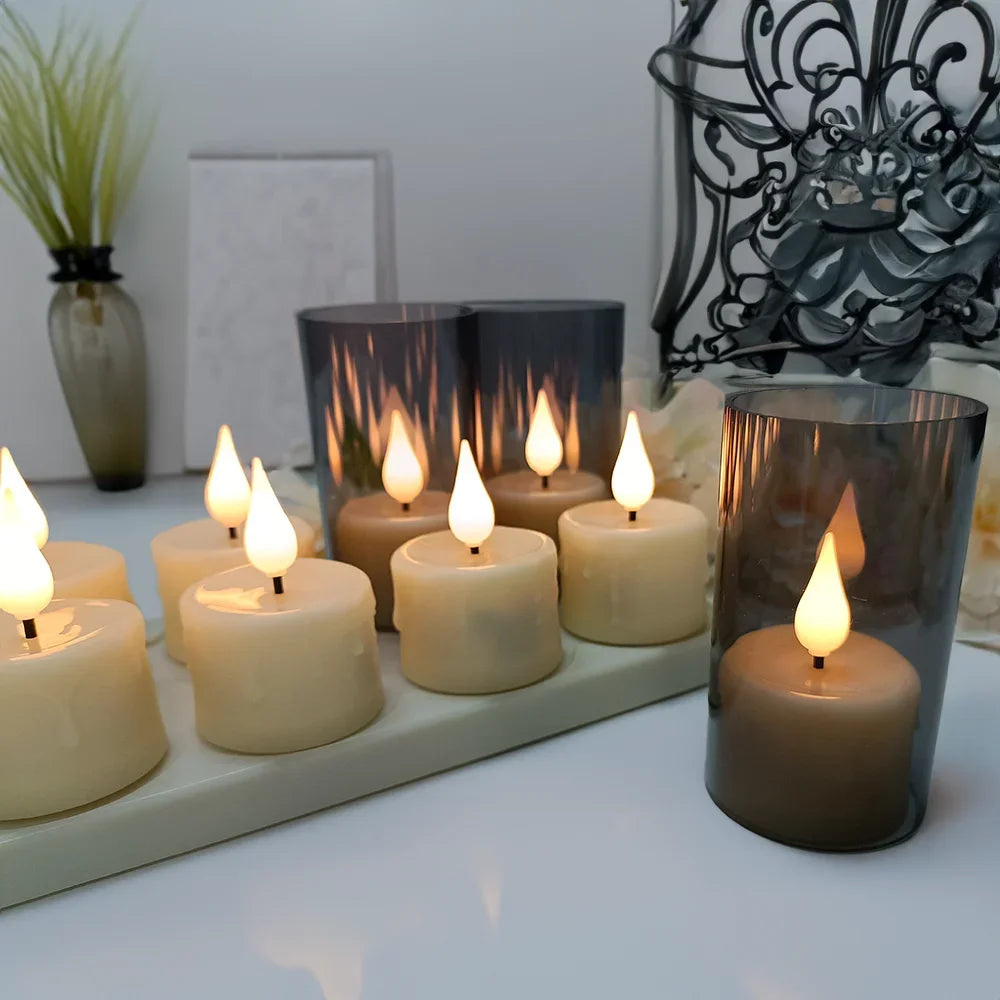 Rechargeable LED Candles With Remote Control LED Candles For Room Decor Birthday Home Decor Festival Decoration Flameless Candle