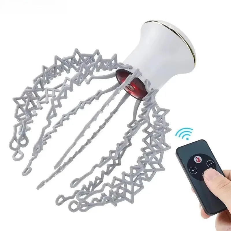 12 Claw Octopus Electric Head Massager Therapeutic Head Scratcher Relief Stress Relief Fatigue Blood Circulation Hair Massage