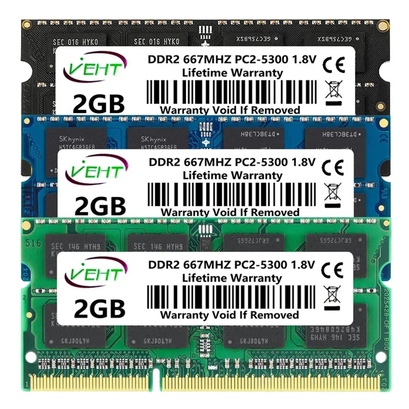 DDR3 DDR2 2GB 4GB 8GB Laptop Memories Ram PC2 5300 6400 1.8V 200Pin PC3 PC3L 1066 1333 1600Mhz 204Pin SODIMM Notebook Memory Ram