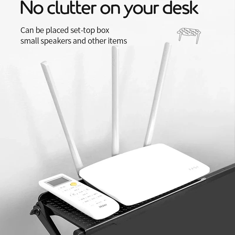 TV Screen Top Storage Shelf Adjustable Monitor Storage Rack Computer Desktop Display Stand TV Router Storage Rack Home Organizer