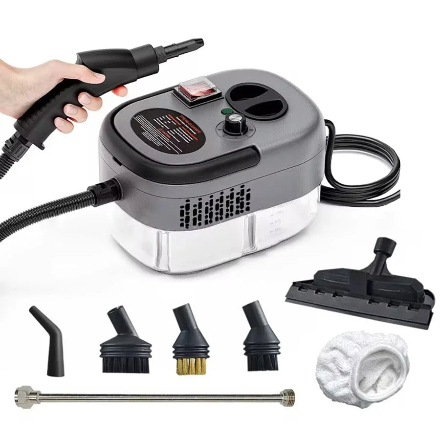 Portable Handheld Steam Cleaner High Temperature Pressurized Steam Cleaning Machine With Brush Heads For Kitchen Car