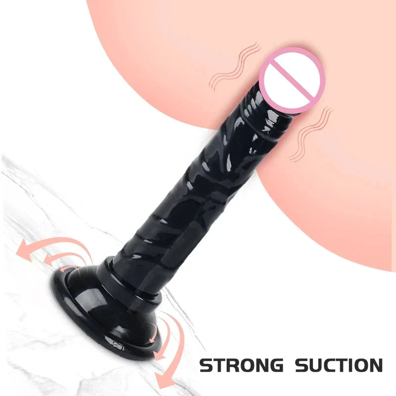 Silicone Dildo with Suction Cup Realistic Cock BDSM Sex Toys Female Masturbation Device Gay Anus Butt Plug Adult Products