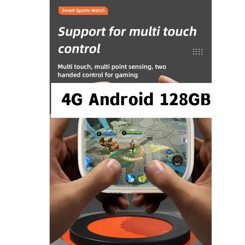 4G full network Android smart watch CDS9 with Wifi GPS SIM card Rotating camera Heart rate monitor Sports monitoring Google Play