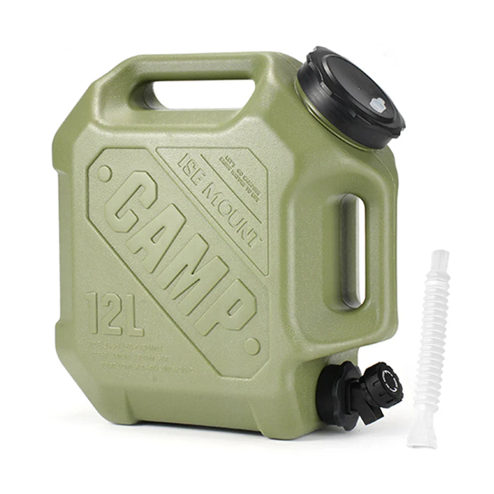 12L/10L Portable Camping Water Jug with Faucet Water Tank for Car Drinking Carrier Camping Large Capacity Water Storage Bucket
