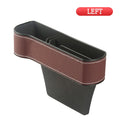 1Pc Leather Car Seat Gap Storage Box Phone Keys Organizer Auto Seat Crevice Storage Filler Munti-functional Auto Organizer