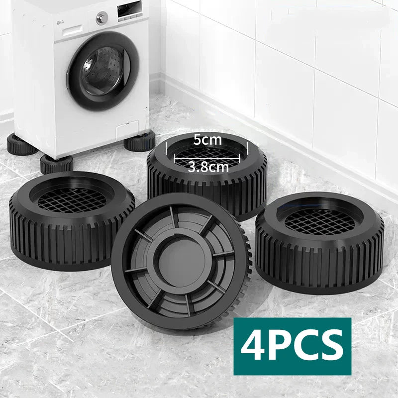4Pcs Anti Vibration Feet Pads Waterproof Legs Slipstop Silent Skid Raiser Mat Washing Machine Support Dampers Stand Furniture