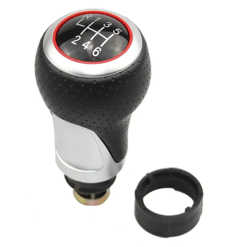 For Audi A3 S3 8p 2003-2013 A4 S4 Q5 S-Line 2007-2015 Leather Shifter Car Gear Shift Knob 12mm 5/6 Speed Handle