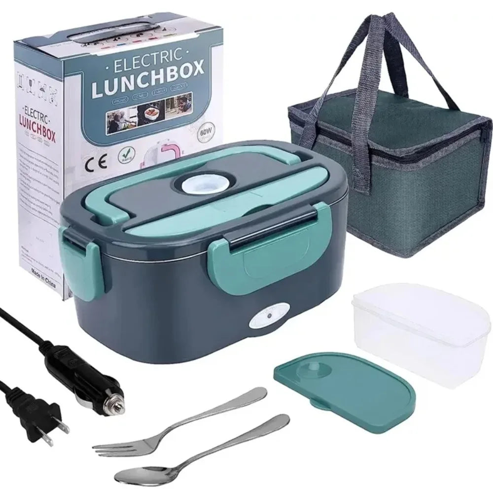 1.5L 60W Electric Lunch Box Food Warmer Portable Leak Proof Car Home Heater for Truckers Lunch Heating Microwave