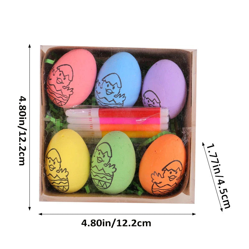 2026 DIY Hand-Painted Easter Eggs, Easter Home Décor, Creative Easter Gift for Easter Party