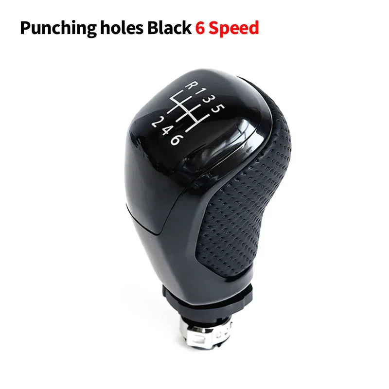 12mm 5 6 Speed Car Shift Gear Knob Lever For Audi A4 B6 B7 B8 A6 A3 VW Golf Polo Bora Passat Ibiza 6J Seat Leon Mk1 Skoda