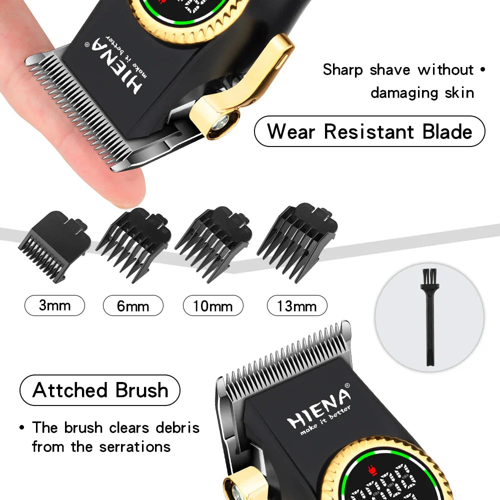 HIENA Hair Cutting Machine USB Rechargeable Hair Clippers for Men Set for Barber Men Trimmers Ideal for Home Electric Shaver