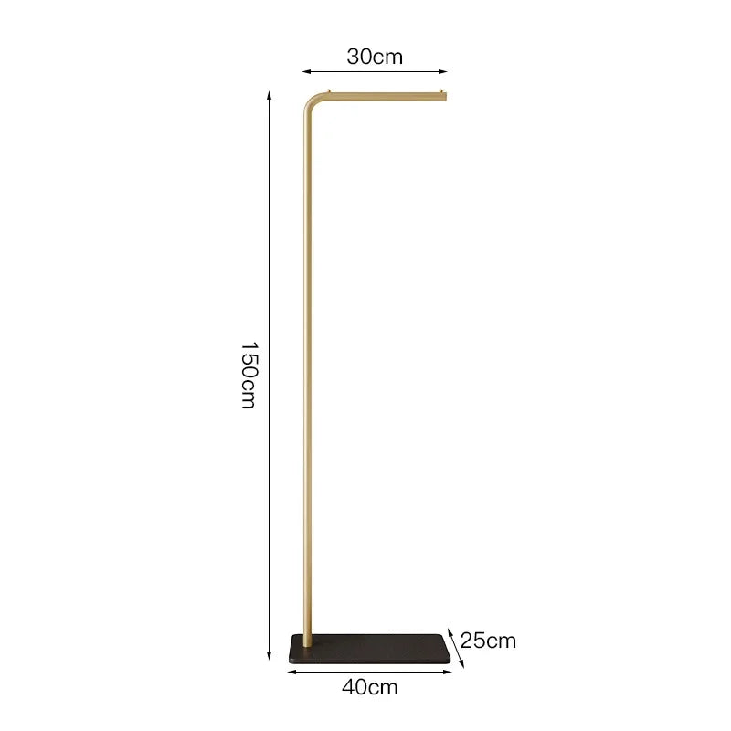 Cream Minimalist Floor Coat Rack Entryway Standing Coat Stand Multifunctional Bedroom Clothes Hanger Shelf Organizer Furniture