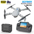 New E88 Brushless Drone Dual HD Cameras WiFi FPV Foldable Arms Night Navigation Light Remote Control RC Quadcopter Photography