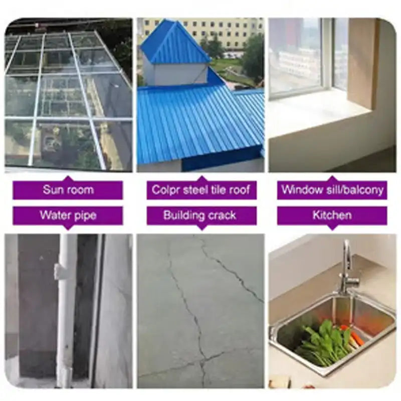 Waterproof Leak Repair Tape High Temperature Resistant Self-adhesive Aluminum Foil Butyl Tape Wall Repair Sealant Patching Tape