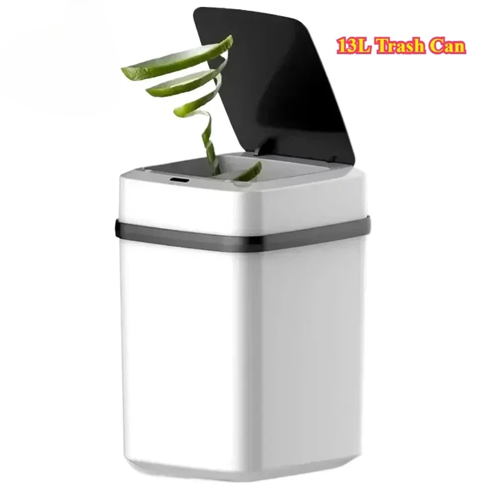 2026 13L bathroom touch trash can, smart toilet trash can, kitchen trash can, smart sensor trash can.