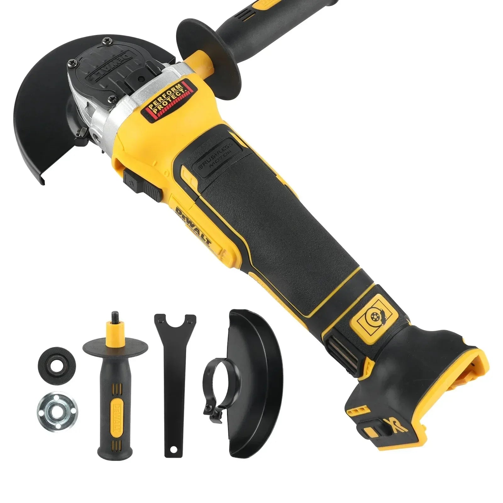 DEWALT DCG405 20V Max Brushless Angle Grinder 125mm 9000rpm 680W for Metal Wood Cutting Grinding - Construction Workshop Tool