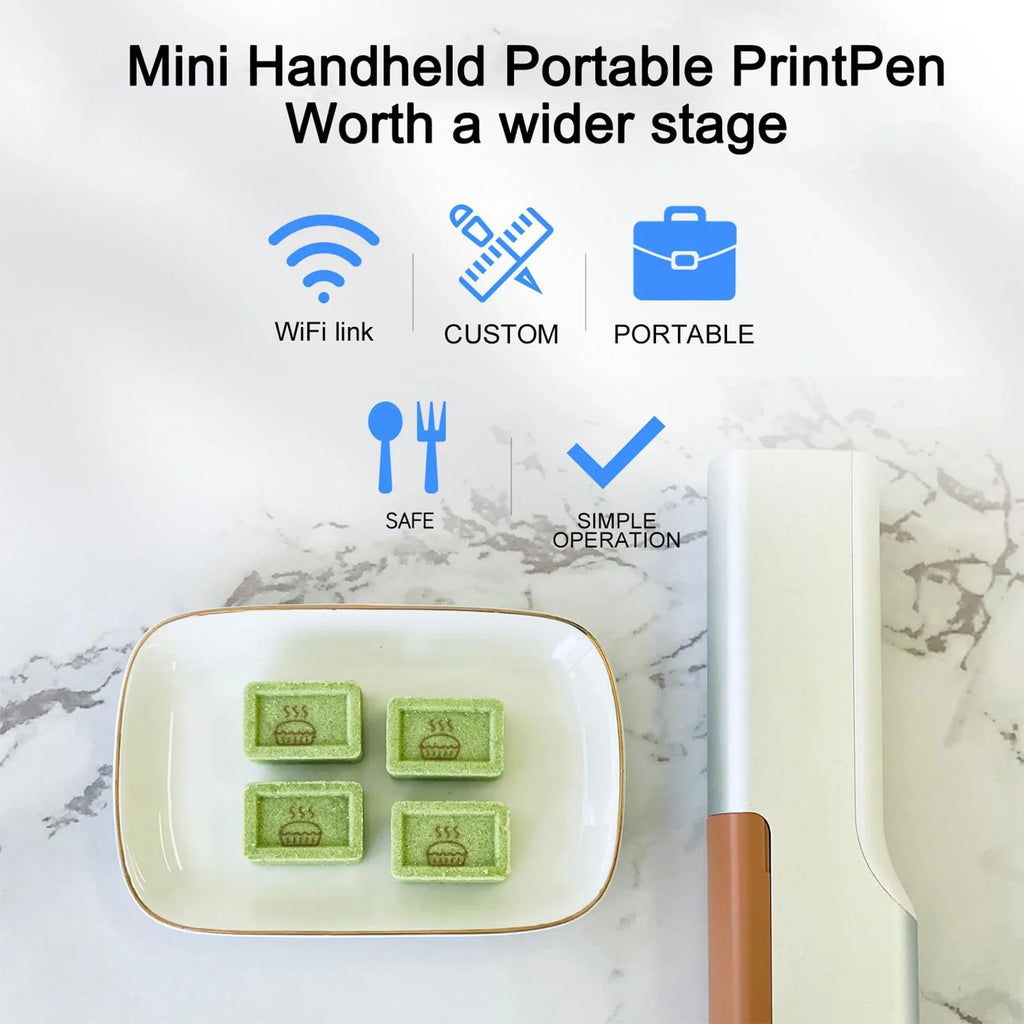 DIY Food Printer Portable Inkjet Coffee Latte Printer WiFi PrintLab APP Control Edible Food Printer Macaron Cookie for Cafes