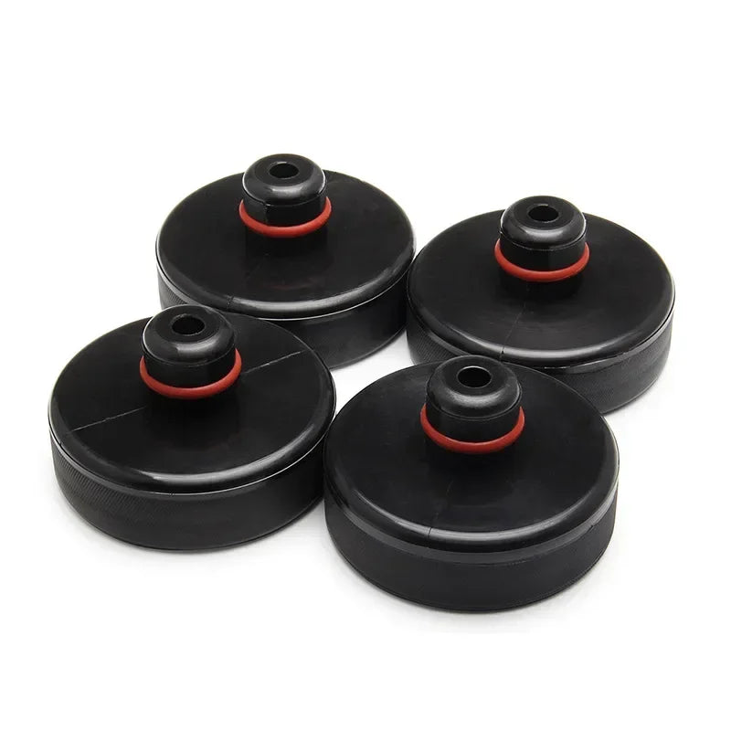 4pcs For Tesla Model X/S/3 Black Rubber Jack Lifting Point Pad Adapters Premium Styling Enhanced Protection Easy Jacking Amagi